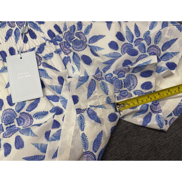 Hill House The Livie Nap Shorts Blue Shell Mosaic Cotton Size Small NWT - Picture 5 of 7